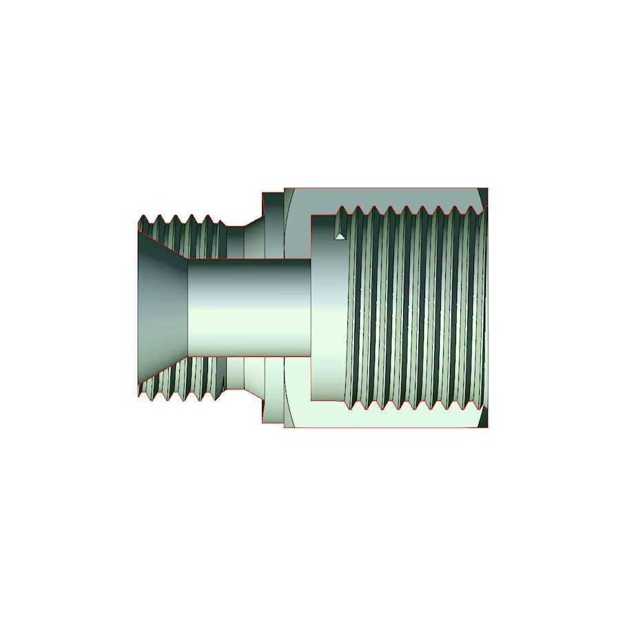 Prolongateur 54 mm M-F - MBSPCT 3/8 cone 60° x FG 3/8 BSP