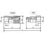 Coupleur FACE PLANE BRH - Male 1/2 BSP - PS 350 Bar