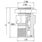 Coupleur/Valve fixe - 3/4 BSP - VCR - Débit 90 L/mn - PS 350 Bar