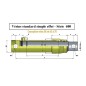 Verin simple effet renforcé - tige Ø 45 - avec fixation Ø 23.4 - Sortie 3/8 BSP