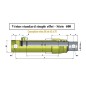 Verin simple effet renforcé - tige Ø 50 - avec fixation Ø 25.25 - Sortie 3/8 BSP