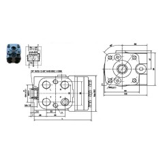 Orbitrol hydraulic motor OSPC-ON 100 cc-open centre with valve - 1/2 BSP