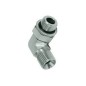 Coude 90° orientable - MBSP 1/4 x  1/4 Gaz cyl Or + bague - Cône 60°.