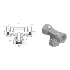 Tes F-F-F - 1/4 FBSP - 60°-Konus.  - 3