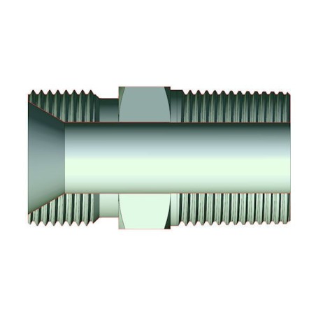 Male MBSP 1/4 60° taper x male gas 1/4 taper adapter