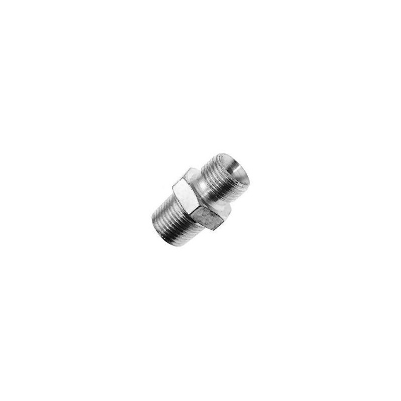 Adaptateur male BSP 3/8 cone 60° x male gaz conique 3/8  