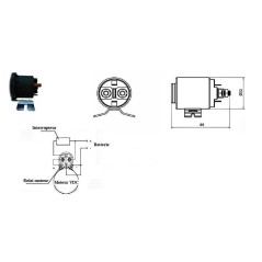 Trale Relé motor 12 VDC - 150 A - 3