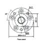 Moteur hydraulique OMM40E arbre 16MM SORT. ARRIERE VNKM-40-MAE1