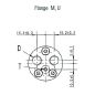 Moteur hydraulique OMM40E arbre 16MM SORT. ARRIERE VNKM-40-MAE1