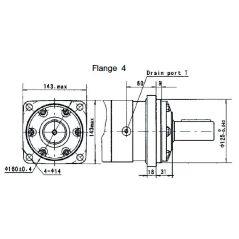 Motor Welle 40MM VNKT160 4MDS - OMT160