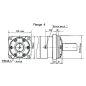 Moteur hydraulique OMT200 - VNKT200 4MDS - Arbre DN 40 mm