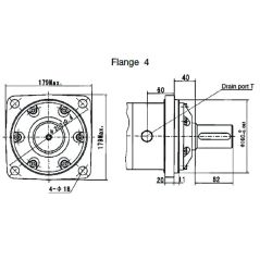 Motore con albero da 50 mm VNKV315 4ADS - OMV315