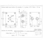 Embase simple NG10 - sortie A et B latérale - P et T arriere - 1/2 BSP