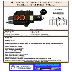 verteiler spalter - DM 80 EINFACHE GESCHWINDIGKEIT - 80 L/MN - 4