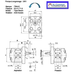 Pompe 1.1 CC - GR1 - Gauche BTD111I03 108,33 €