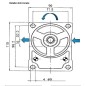 Pompe hydraulique A ENGRENAGE GR2 - GAUCHE - 08.0 CC - BRIDE EUROPEENNE