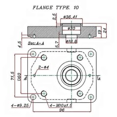 GR2 hydraulic pump - RIGHT - 04.0 CC - EUROPEAN FLANGE Trale - 3