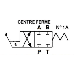 Distribuidor de palanca - NG 6 - 4-2 CENTRO CERRADO - N 1A