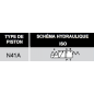 electrodistributeur 24 VDC monostable - NG6 - 3/2 - P vers A - B et T Fermé - N 41A.