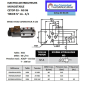 electrodistributeur 110 VAC monostable - NG6 - 4/2 CENTRE FERME -  N1A.