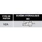 electrodistributeur 12 VDC monostable - NG6 - 4/2 P sur T - A/B FERME - N2A.