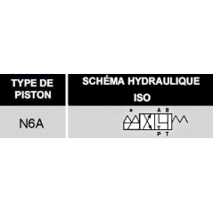 12 VDC monostabiler Elektroverteiler - NG6 - 4/2 - Y - P GESCHLOSSEN - N6A.