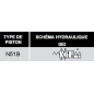 electrodistributeur 12 VDC monostable - NG6 - 4-2 - P sur B - A sur T -  N51B.