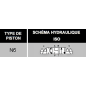 electrodistributeur 12 VCC monostable - NG6 - 4/3 - Y en A/B/T et P FERME - N6.