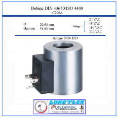 Bobina NG 06- 110 VAC - 44 W - Ø interior 20.60 - Altura 54