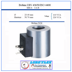 Bobina NG6 - 110 VAC - Ø interior 23,40 - 32 W - Altura 50,70