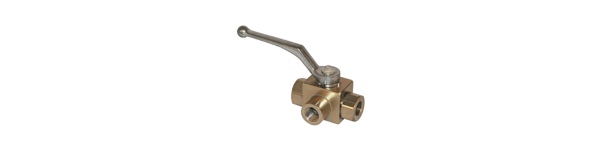 3-way hydraulic T valve - Au Comptoir Hydraulique