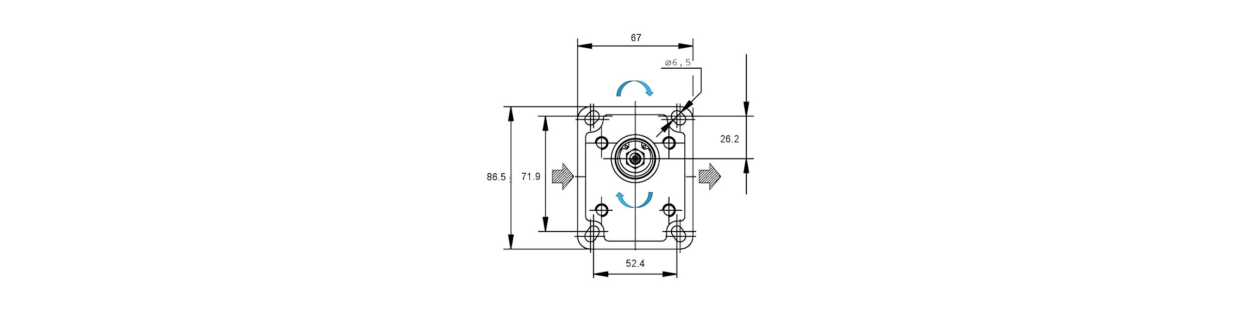 Rechtsdrehung für Hydraulikpumpe - Au Comptoir Hydraulique