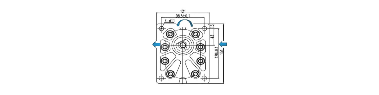 Linksdrehung für Hydraulikpumpe G3 - Au Comptoir Hydraulique