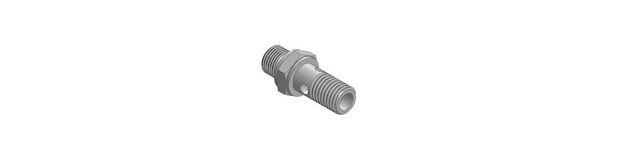 Extended hollow gas screw - A1092 - Au Comptoir Hydraulique