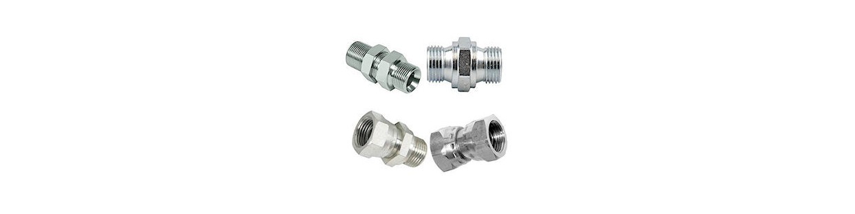 Straight BSP hydraulic adaptor. BSP hydraulic fittings